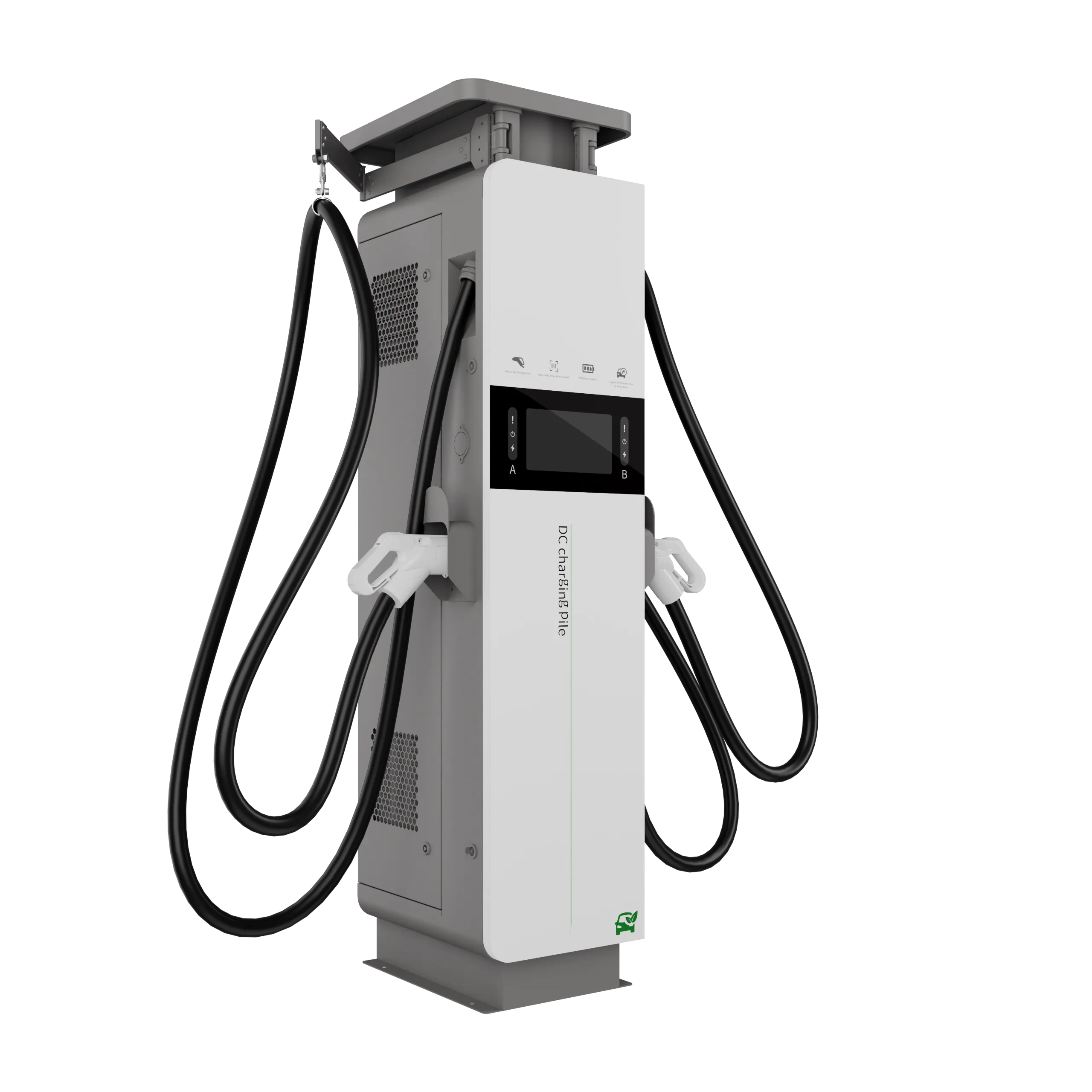 60kW 90kW Integrated Commercial DC Fast Charger Dual Gun EV Station